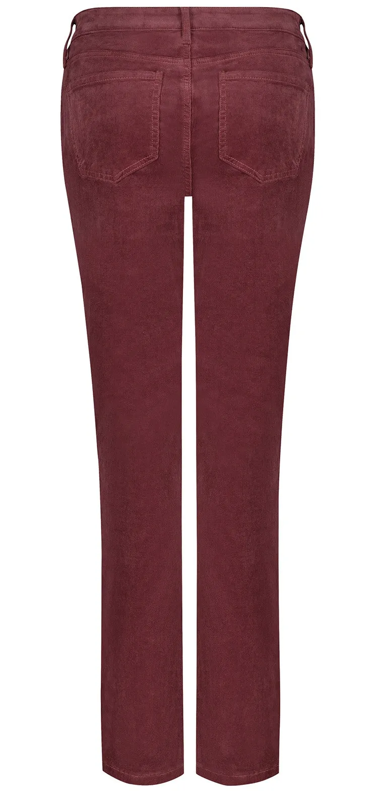 Marilyn Straight Corduroy Broek Rood | Husk