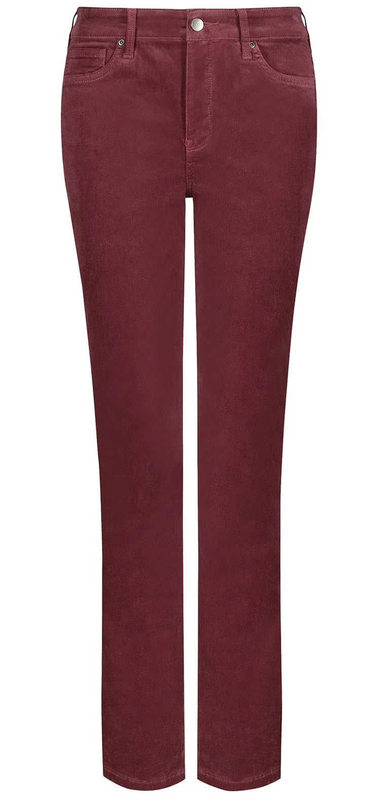 Marilyn Straight Corduroy Broek Rood | Husk