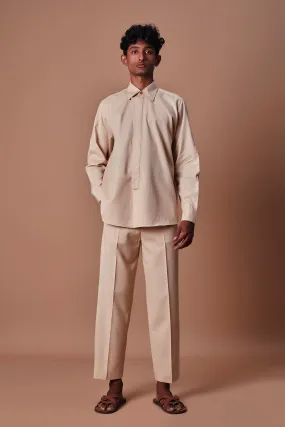 Mati Men's Beige Placket Shirt