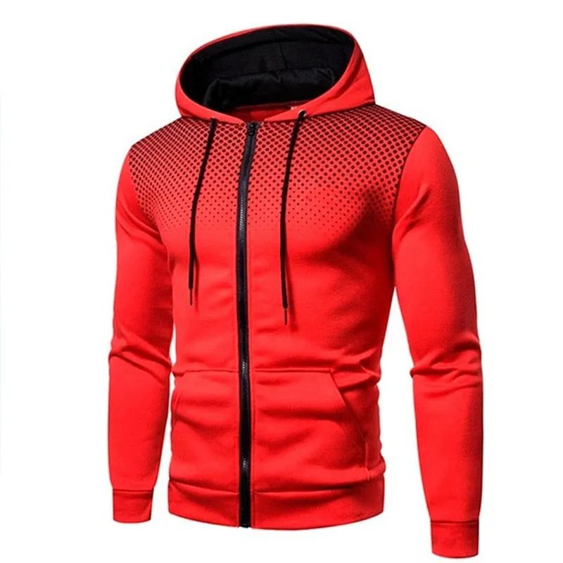 Men's fashion light fleece hoodie