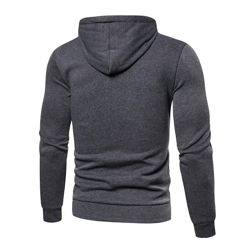 Men's fashion light fleece hoodie