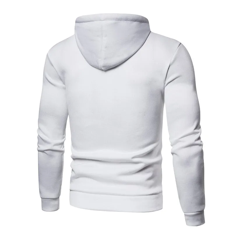 Men's fashion light fleece hoodie