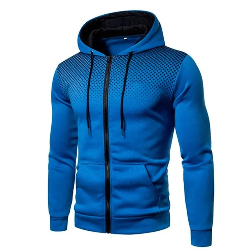 Men's fashion light fleece hoodie