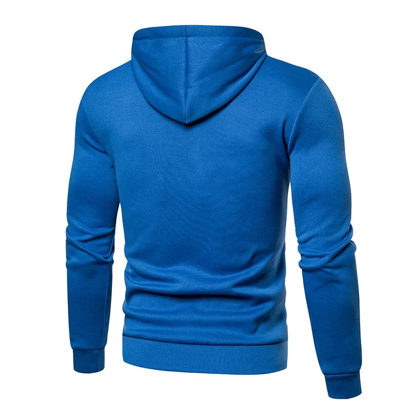 Men's fashion light fleece hoodie