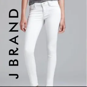 NEW-J Brand White Out 'Legging' Jeans - Size 25 or 7AU