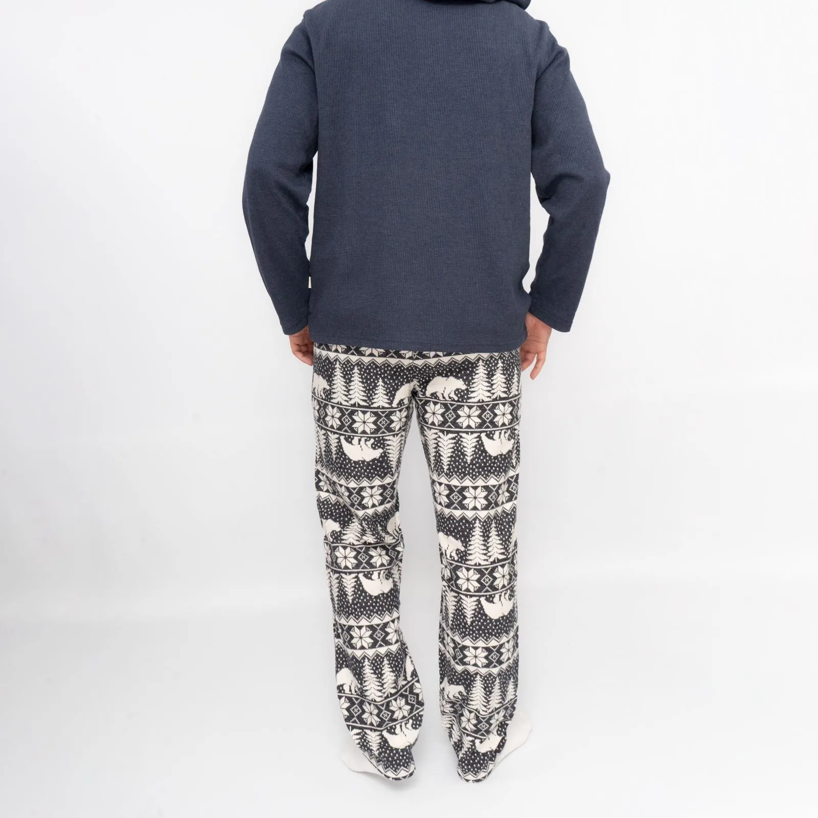 Old Navy Mens Grey Polar Bear Christmas Pyjama Bottoms