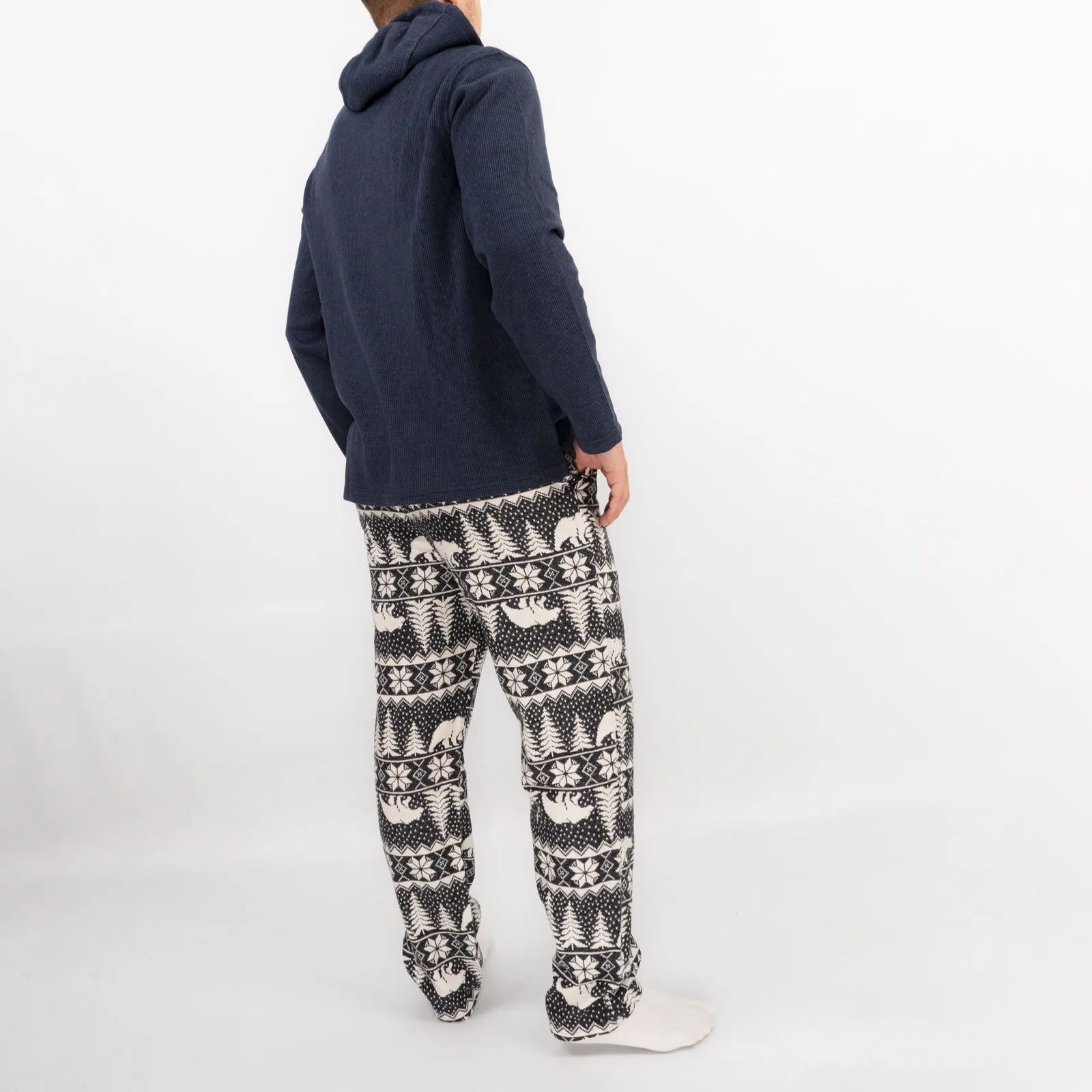 Old Navy Mens Grey Polar Bear Christmas Pyjama Bottoms