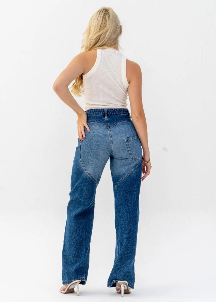 Open Thigh Jeans