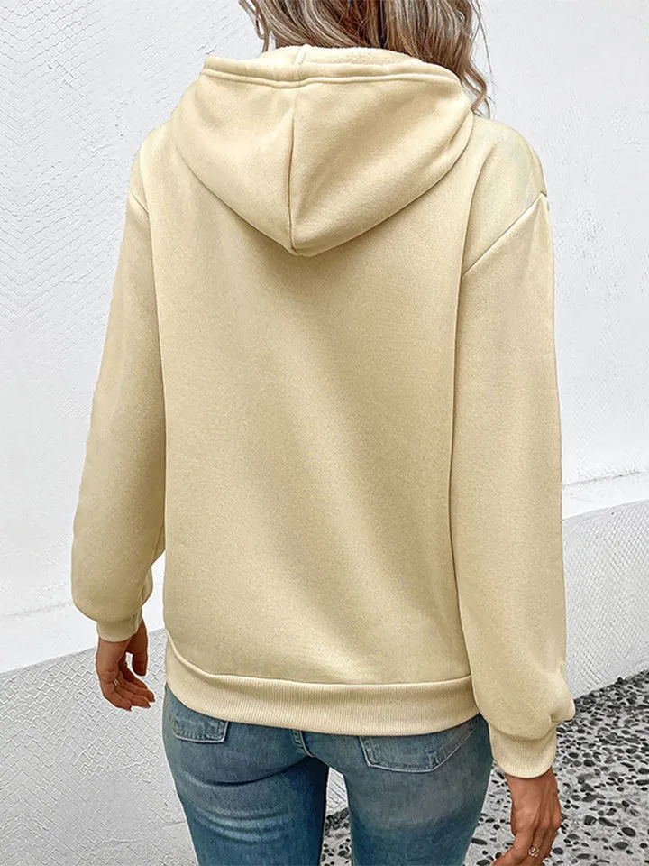 Perfee Dropped Shoulder Front Pocket Heart Graphic Hoodie