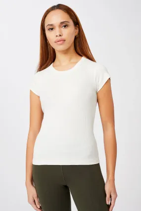 Piqué Roundneck (White), GOTS
