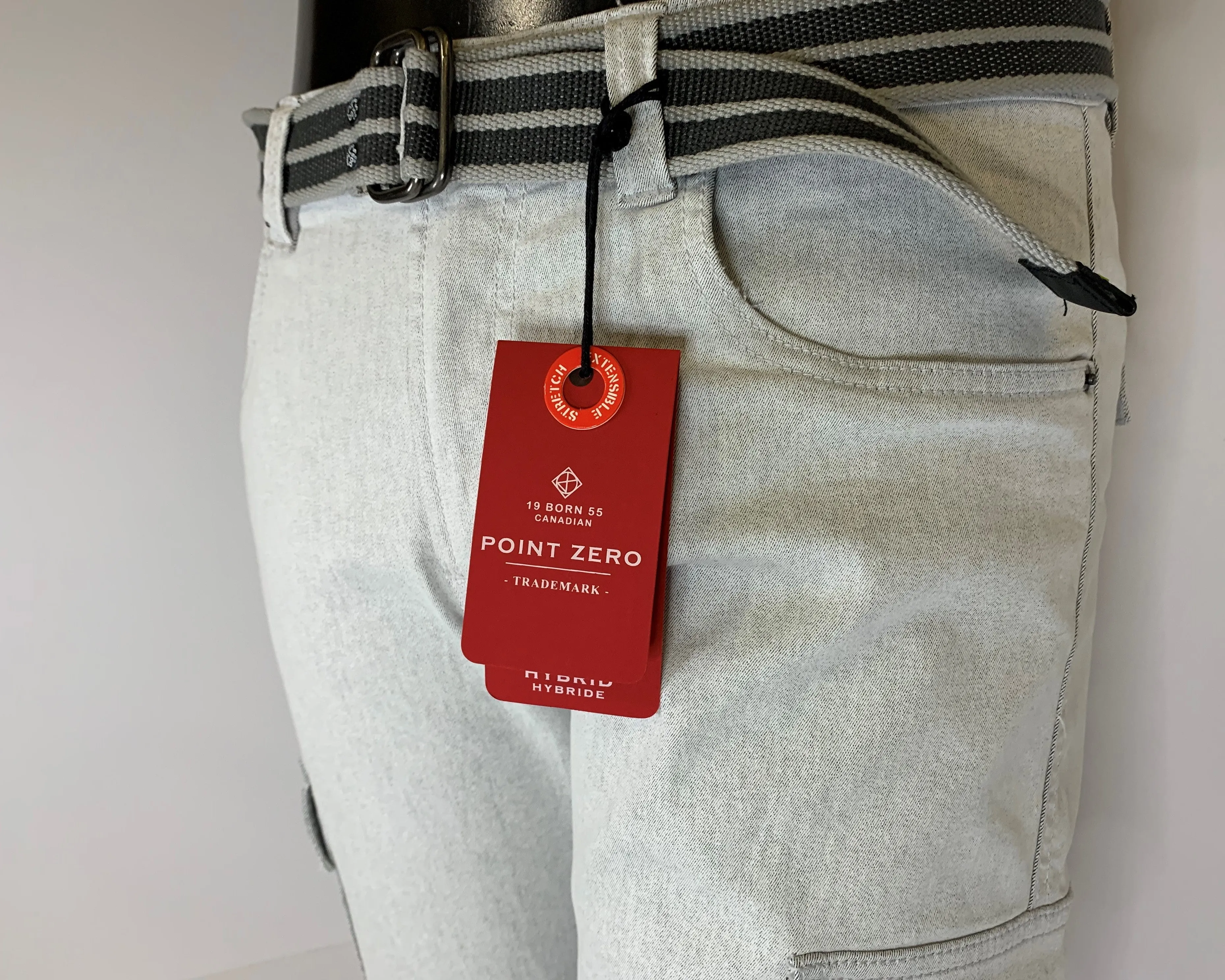 POINT ZERO STRETCH 2-TONE HYBRID CARGO SHORT