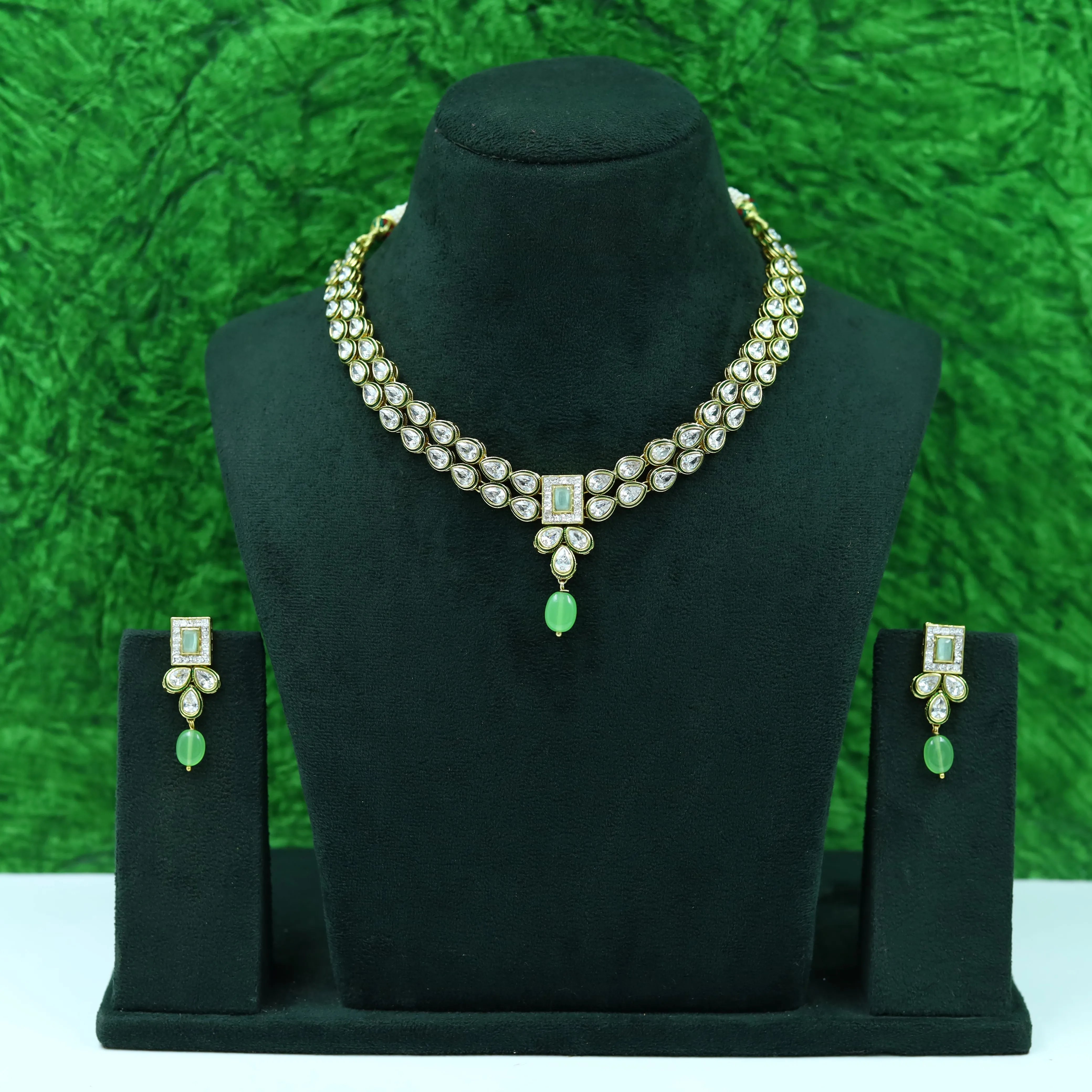 Polki Necklace Set 1001-21