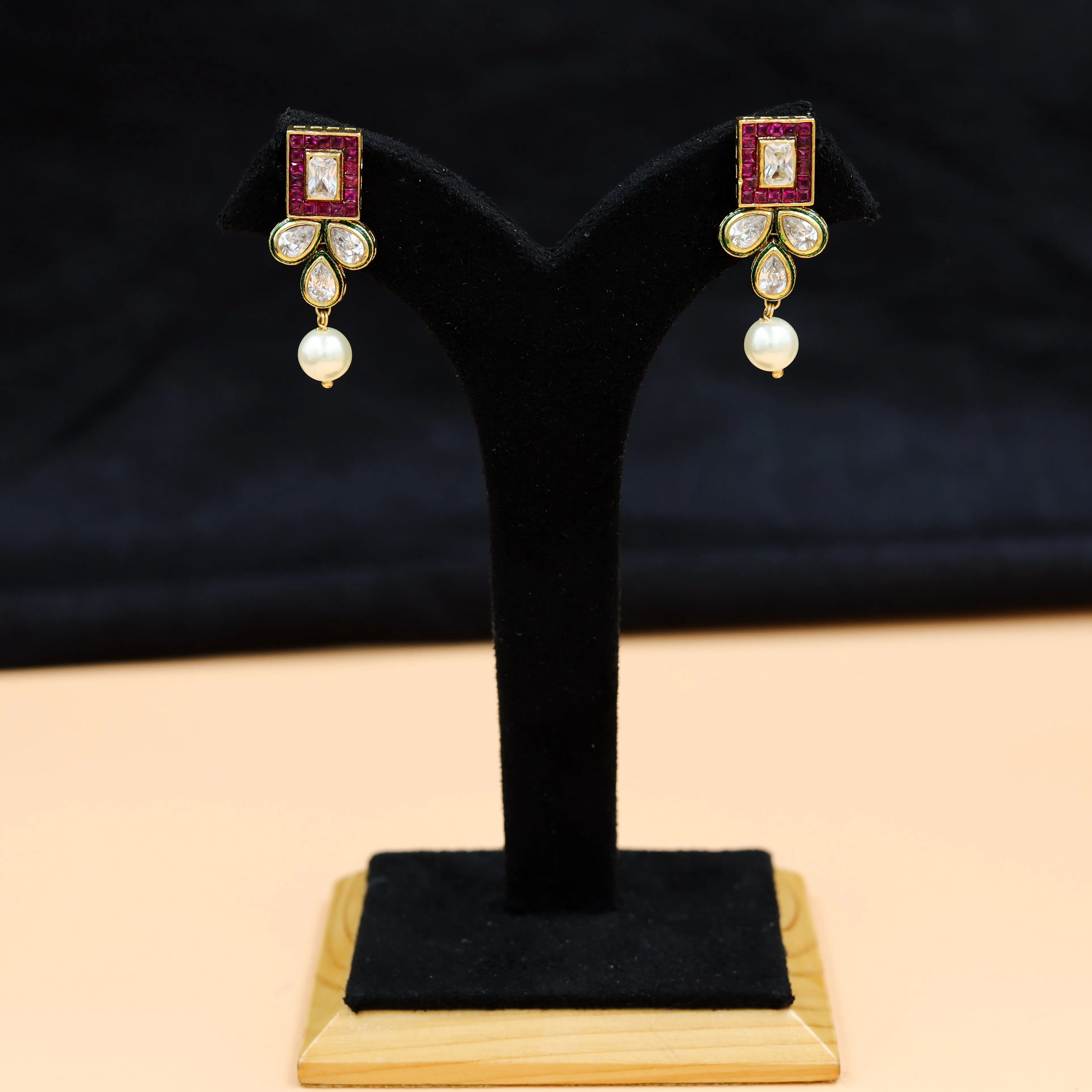 Polki Necklace Set 1001-21