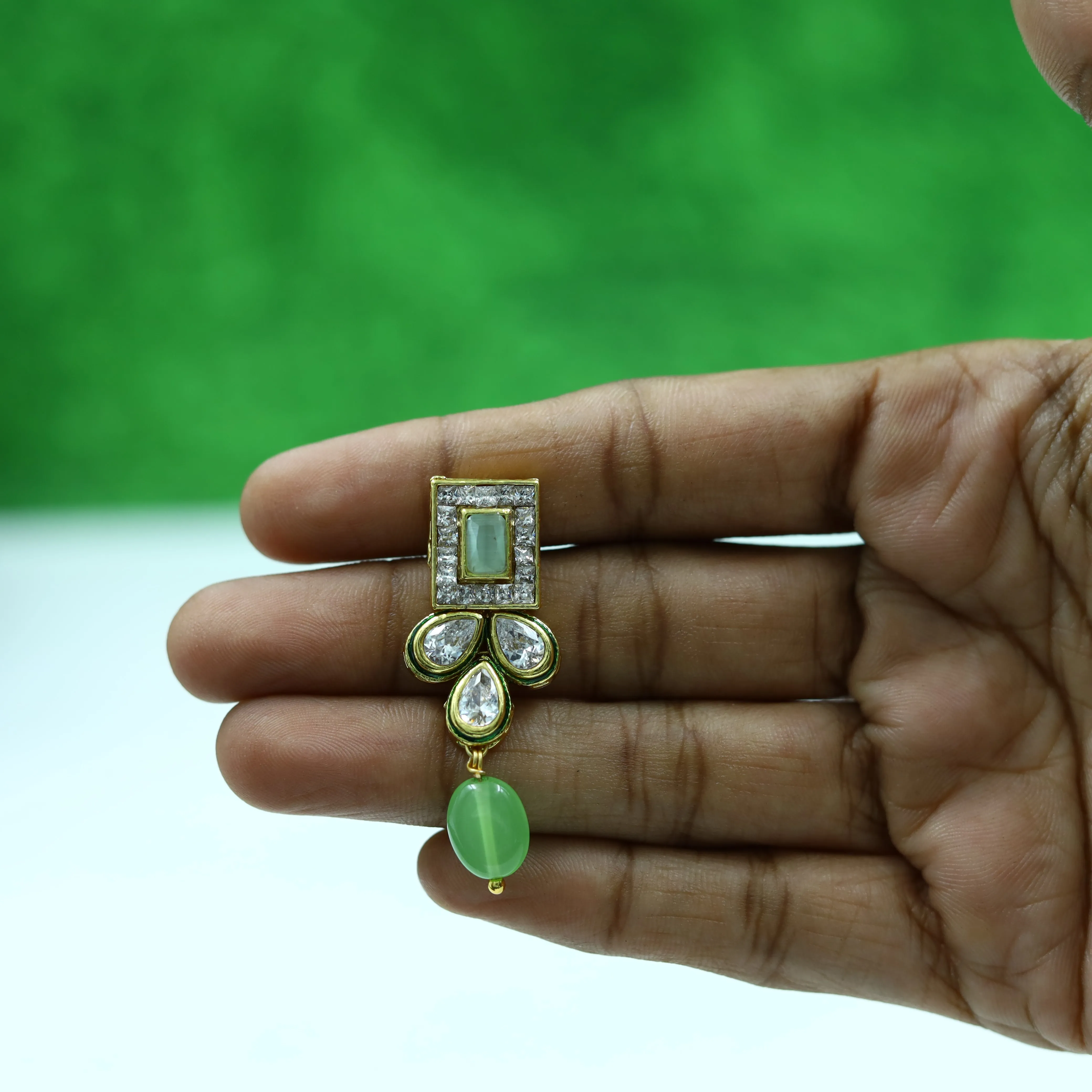 Polki Necklace Set 1001-21