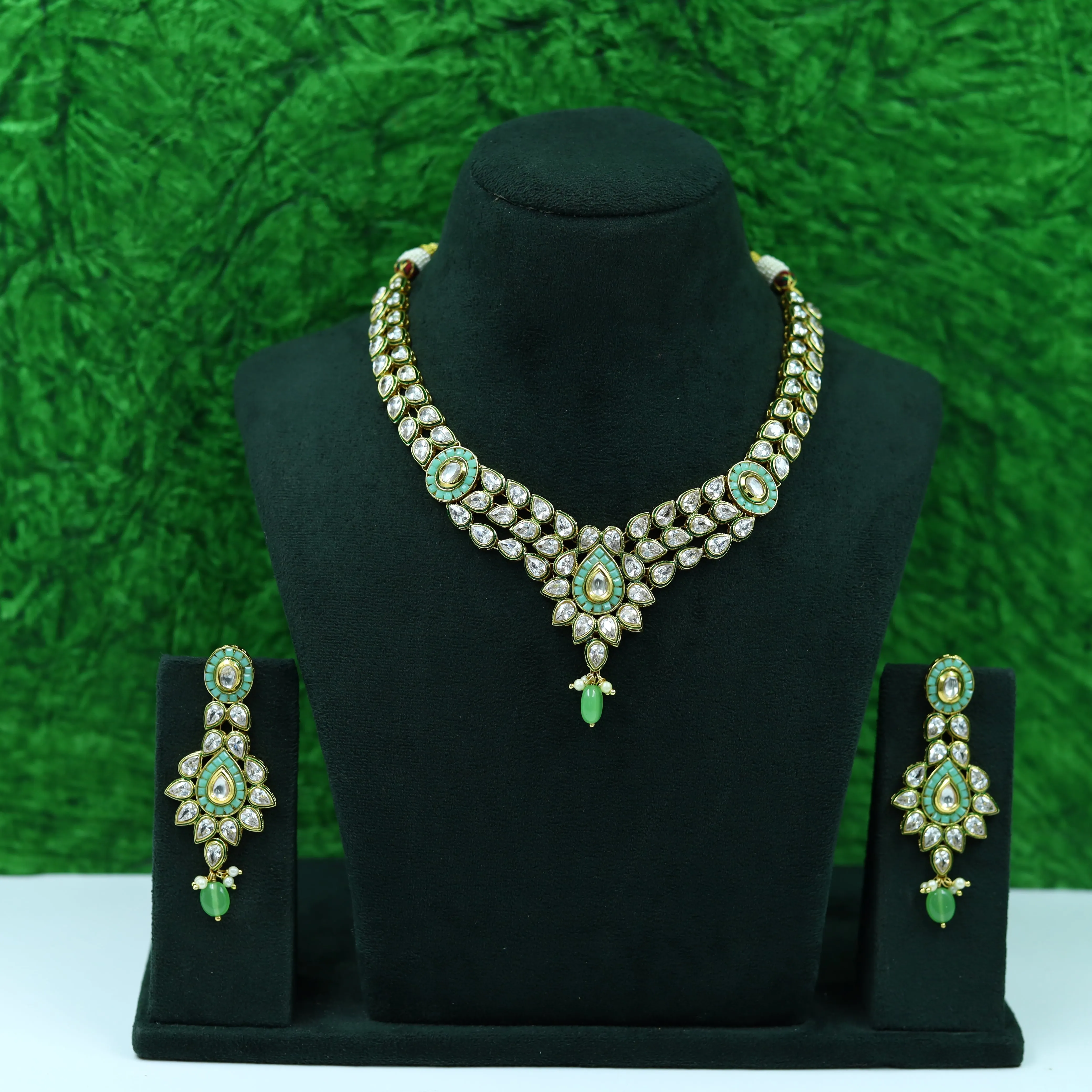 Polki Necklace Set 1016-21