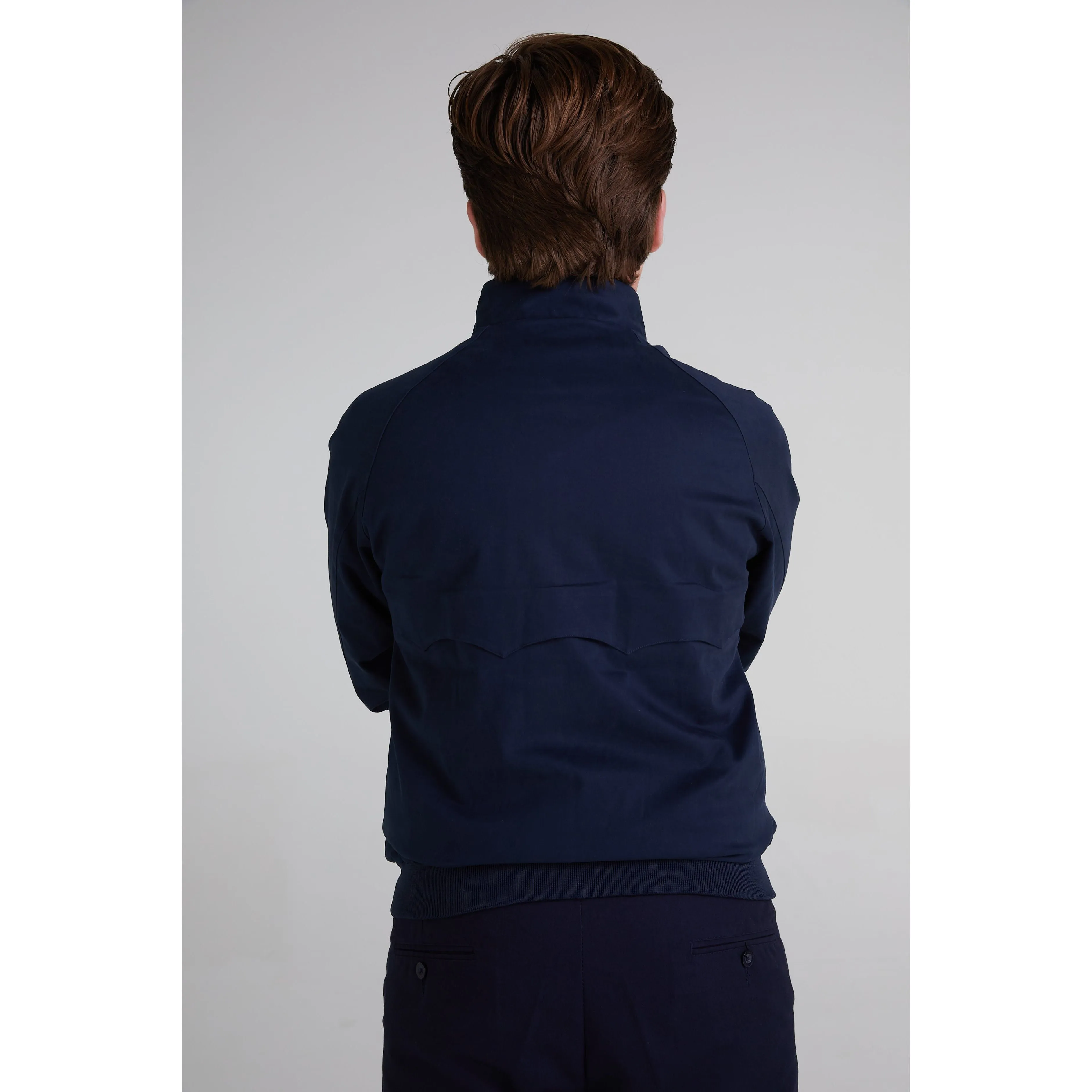 Real Hoxton - Men's Dark Navy - Harrington Jacket