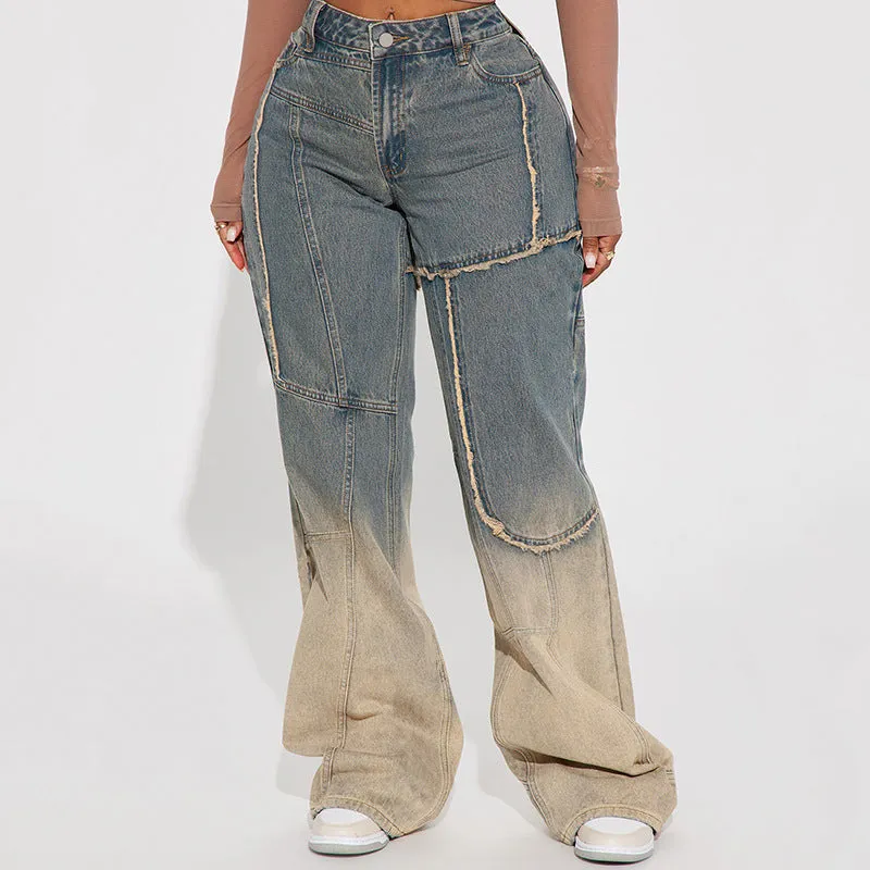 Retro Ombre Bleached Jeans