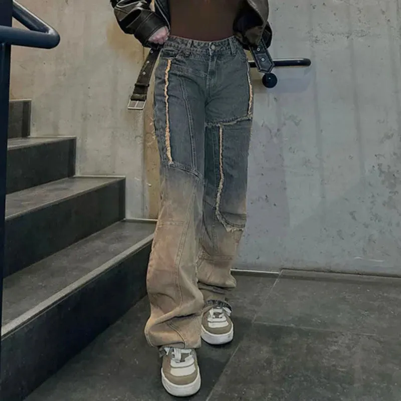 Retro Ombre Bleached Jeans