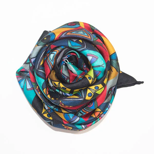 Rhapsody - Square Silk Scarf