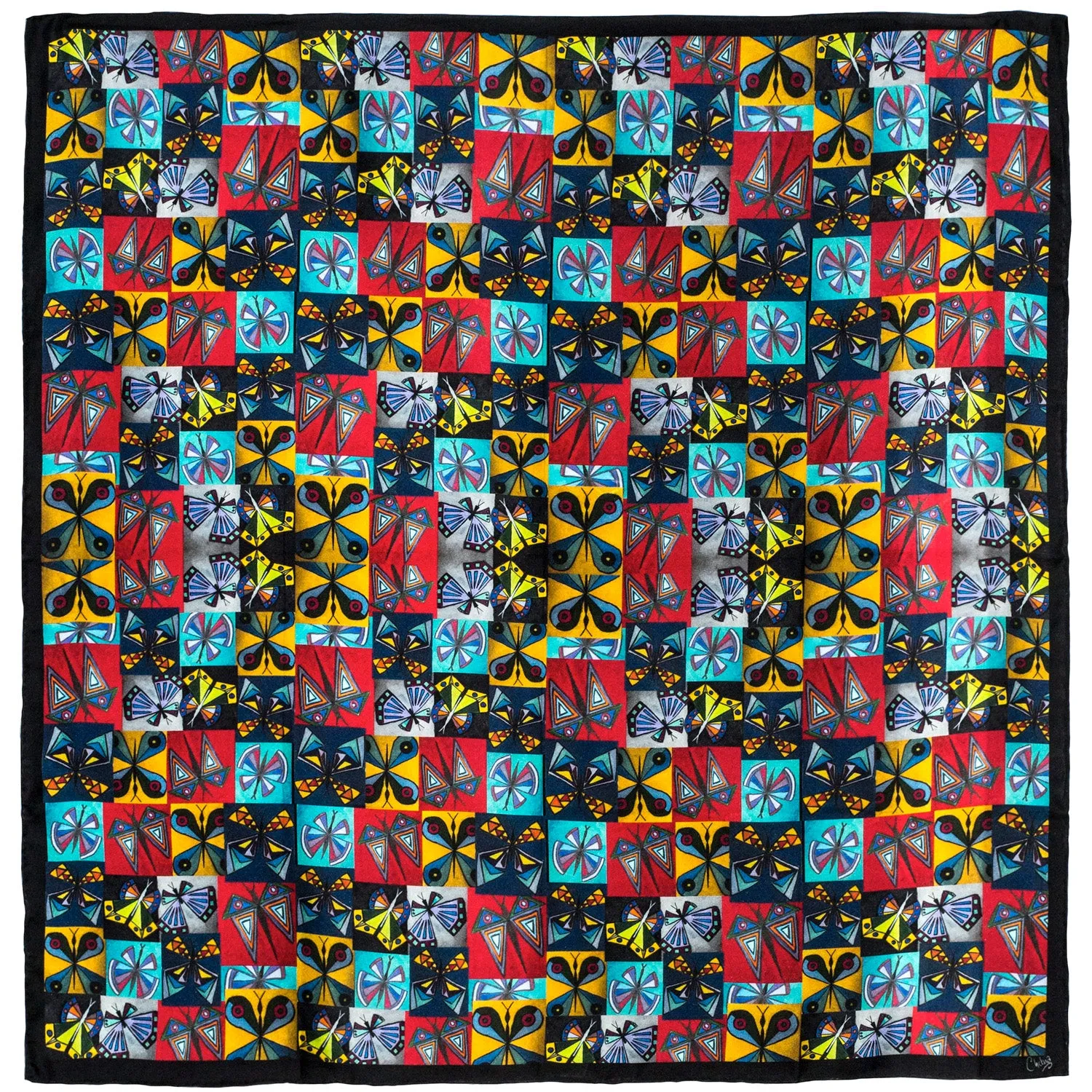 Rhapsody - Square Silk Scarf