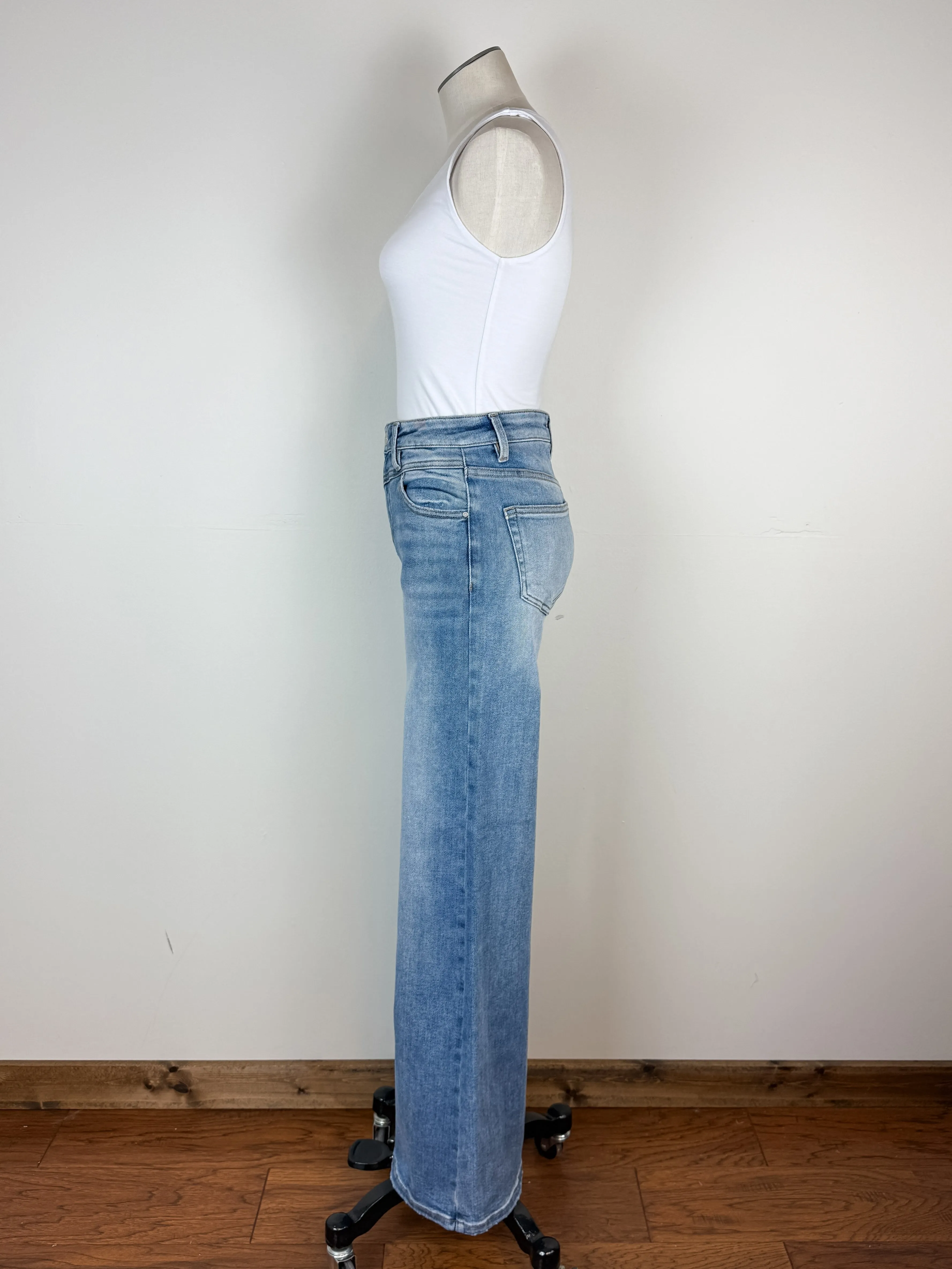 Risen Delaney High Rise Front Yoke Wide Leg