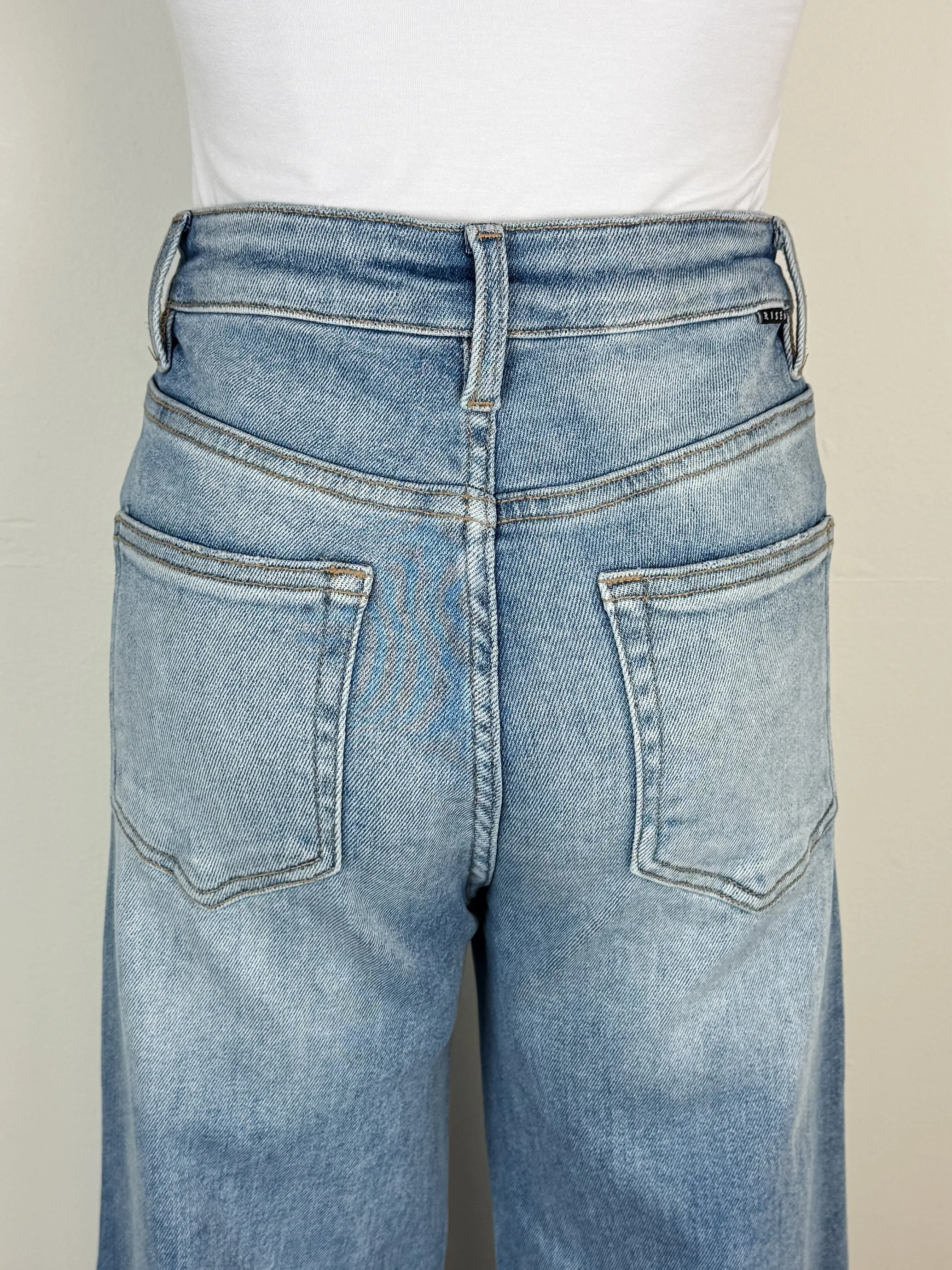 Risen Delaney High Rise Front Yoke Wide Leg