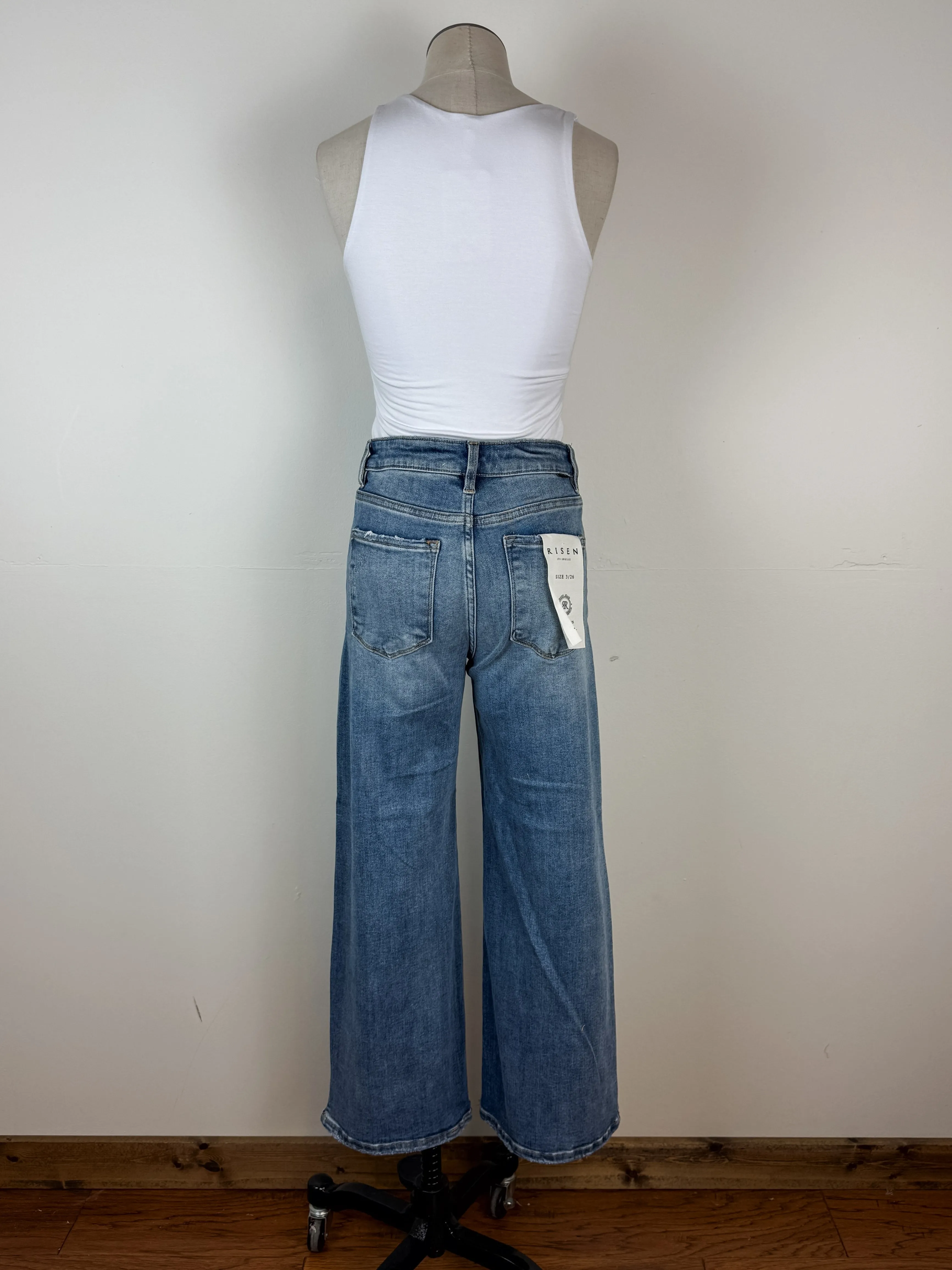 Risen Mandy High Rise Cropped Wide Leg