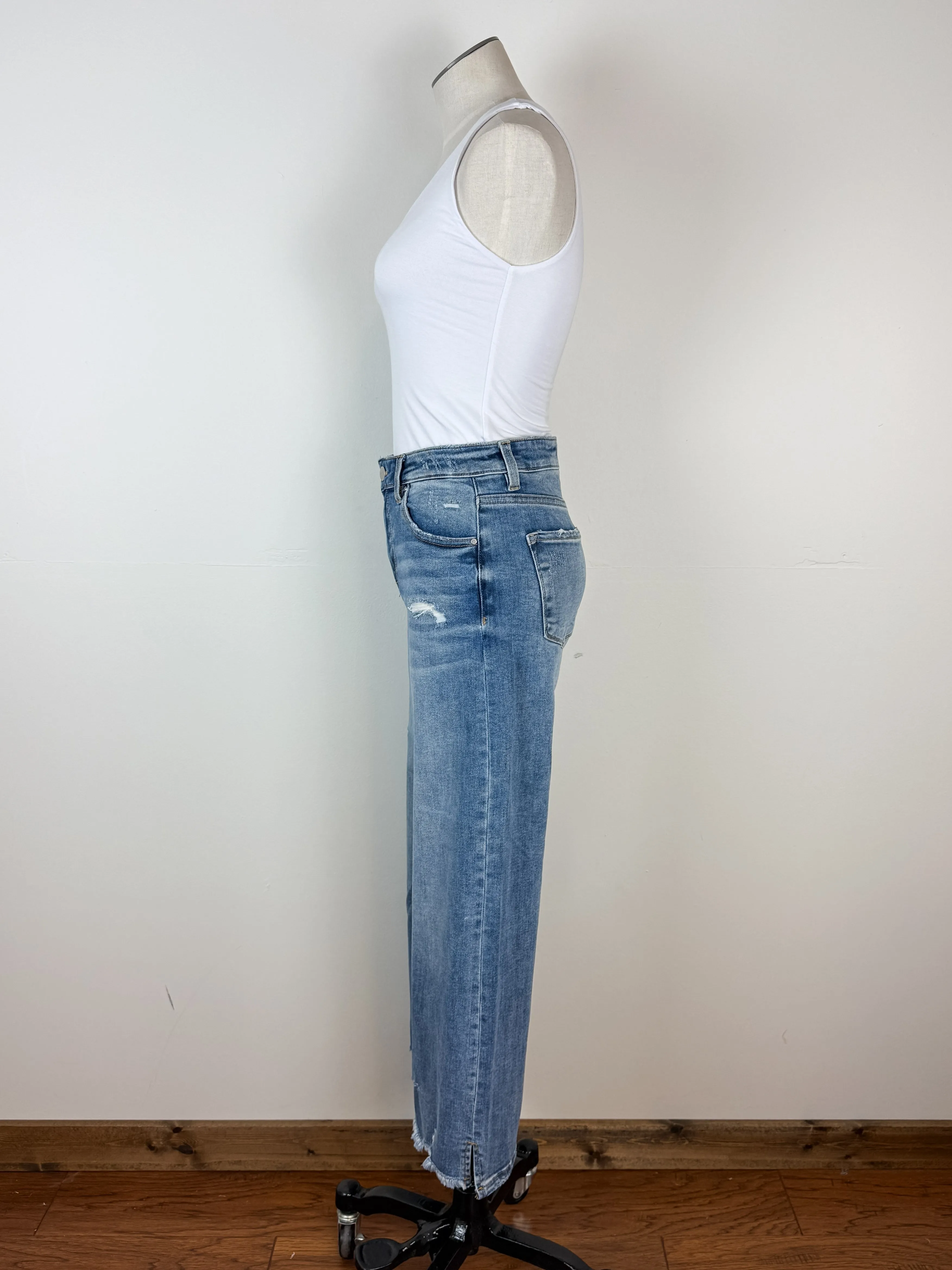 Risen Mandy High Rise Cropped Wide Leg