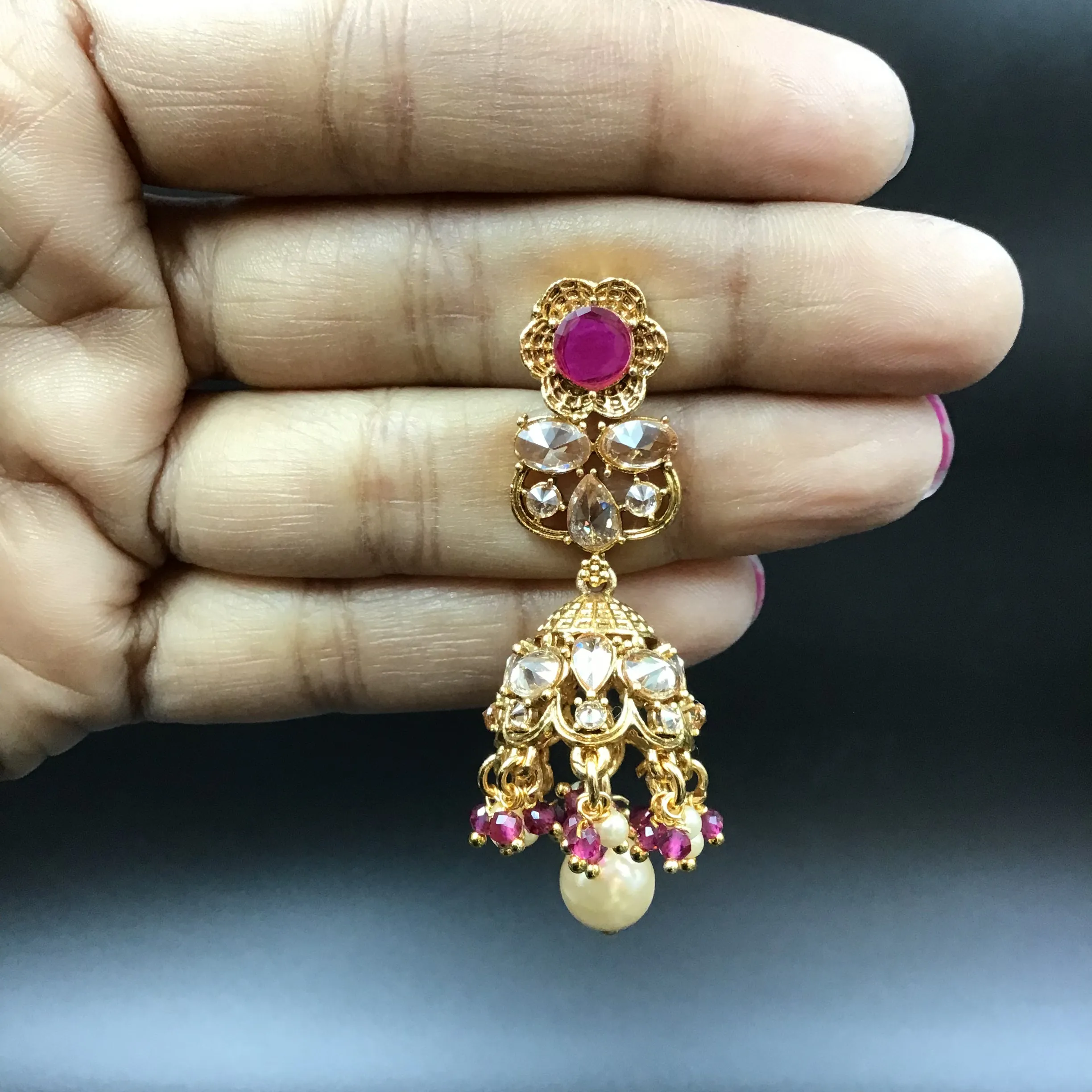 Round Neck Gold Plated Necklace Set 12947-28
