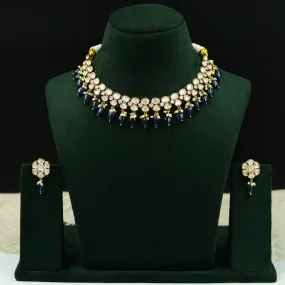 Round Neck Kundan Necklace Set 12212-28