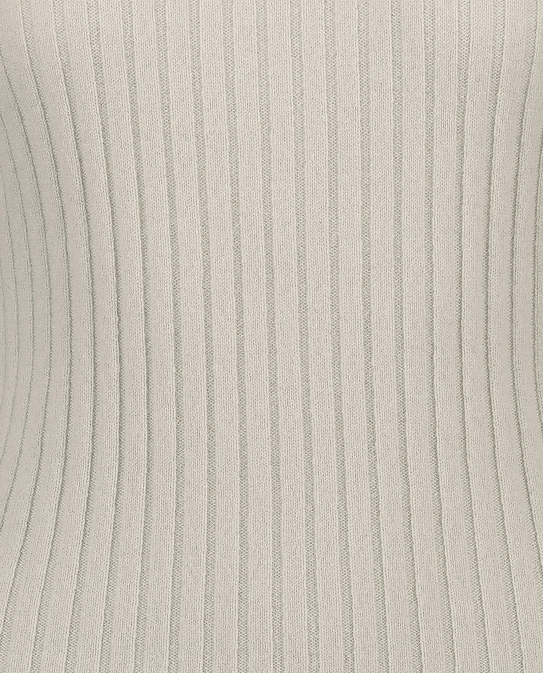 Rundhals Pullover aus Cashmere in Beige