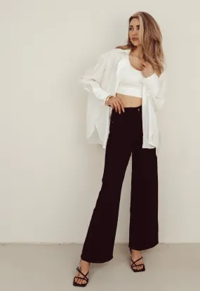 SALE - SENNA Wide Leg Jeans in Black