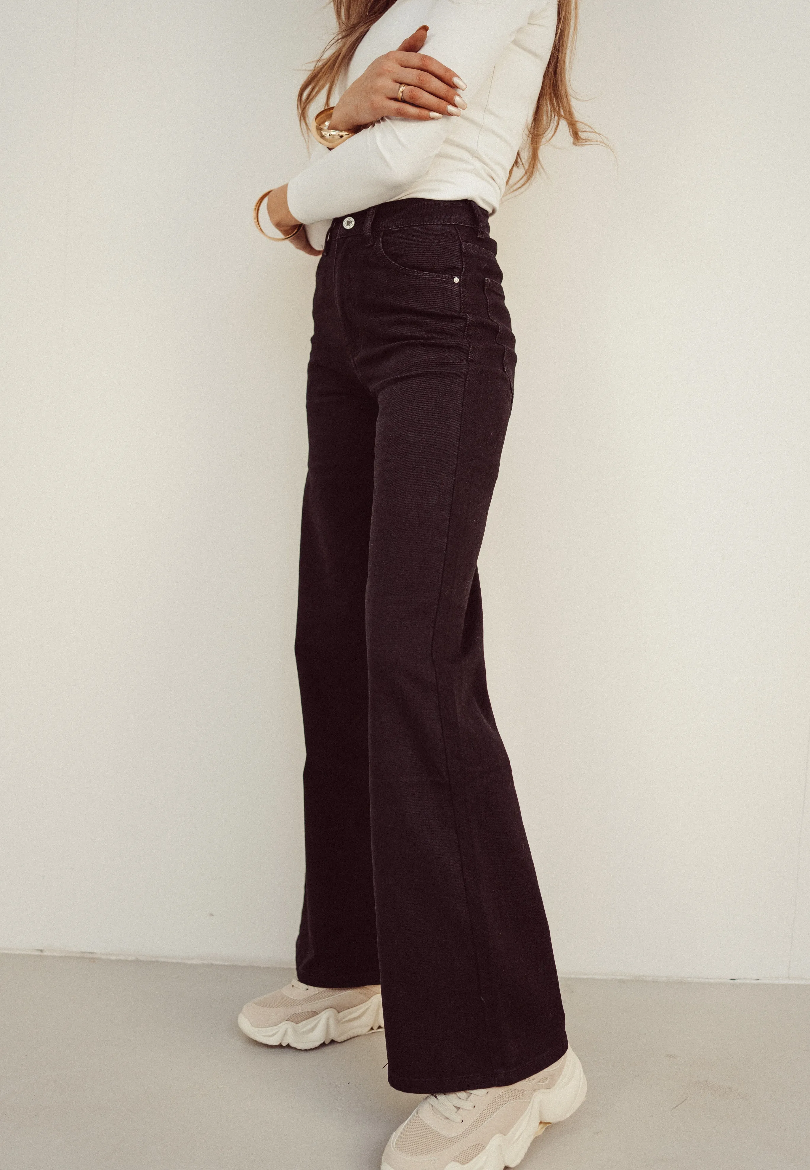 SALE - SENNA Wide Leg Jeans in Black