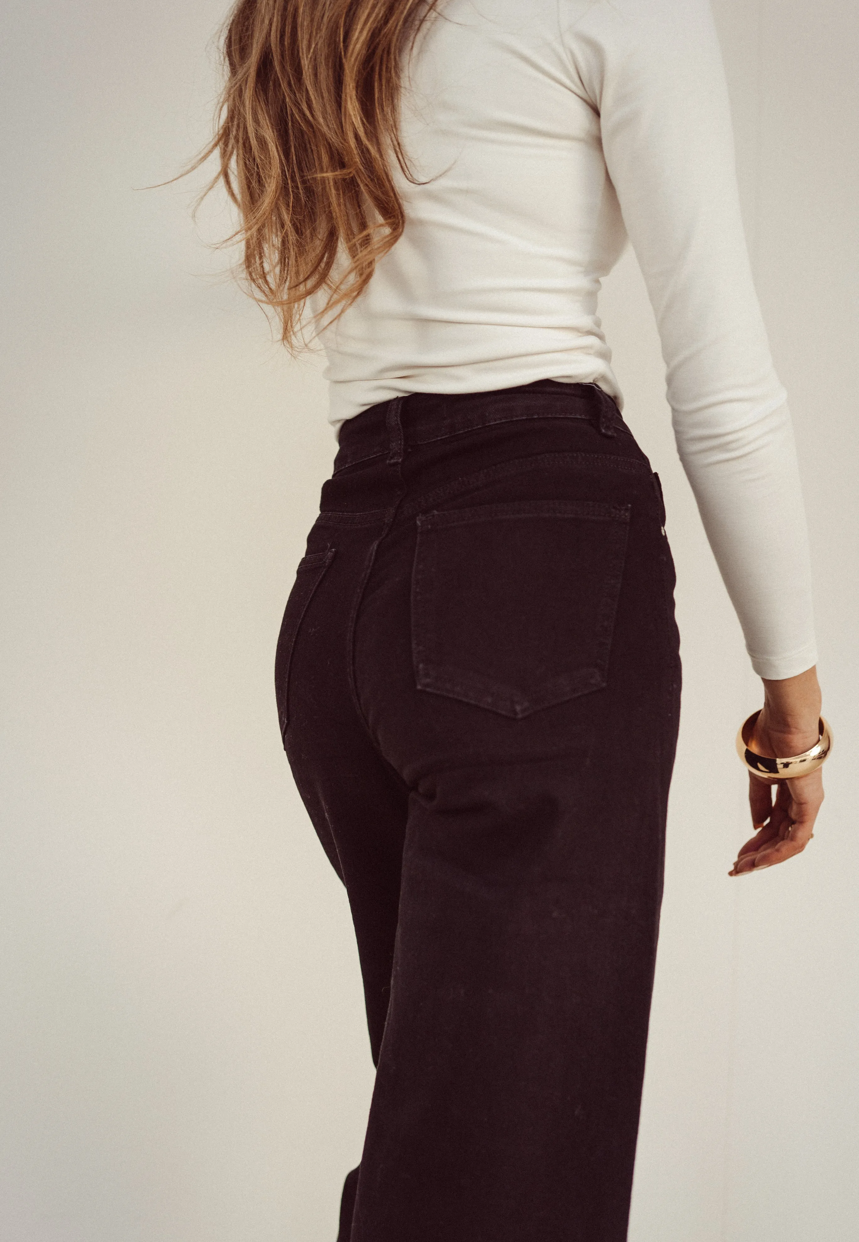 SALE - SENNA Wide Leg Jeans in Black