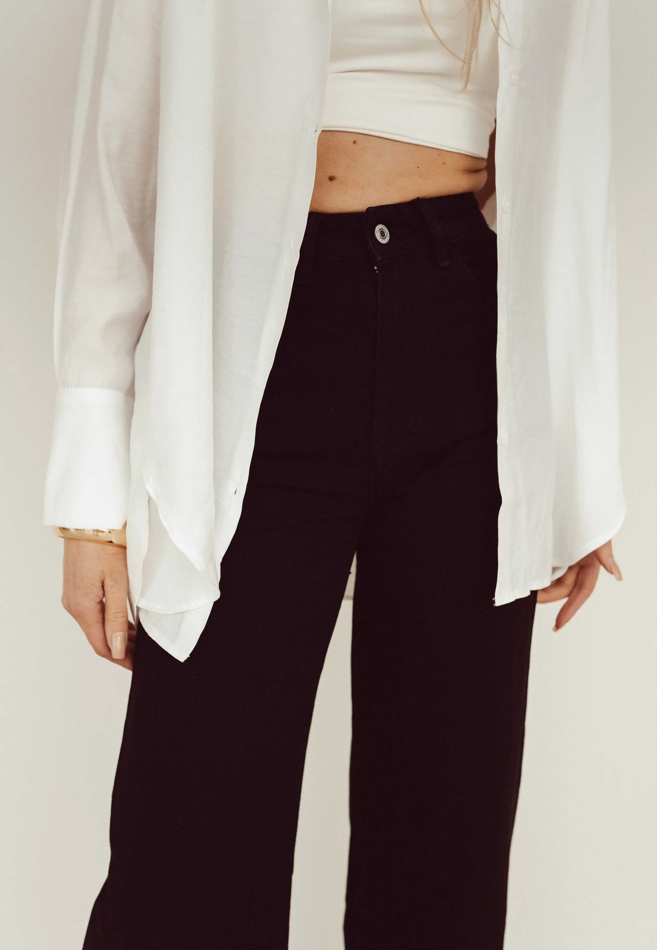 SALE - SENNA Wide Leg Jeans in Black