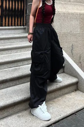 Shadow Black Comfy Cargos