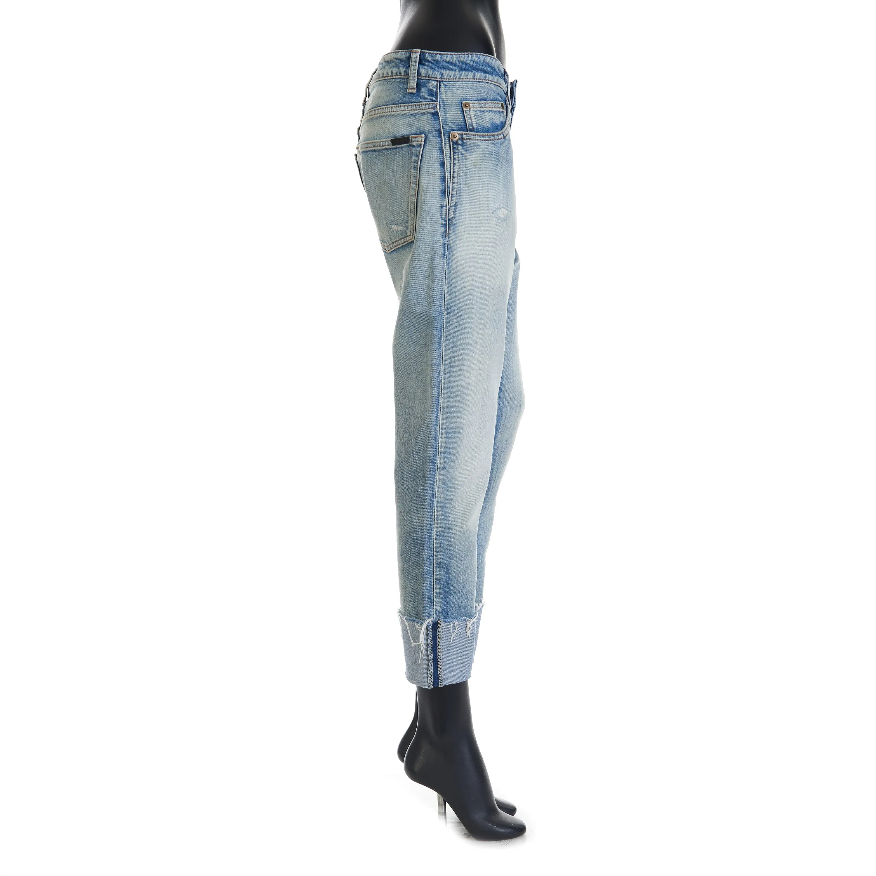 Skinny Mid-Waist Jeans In Santa Monica Blue Denim