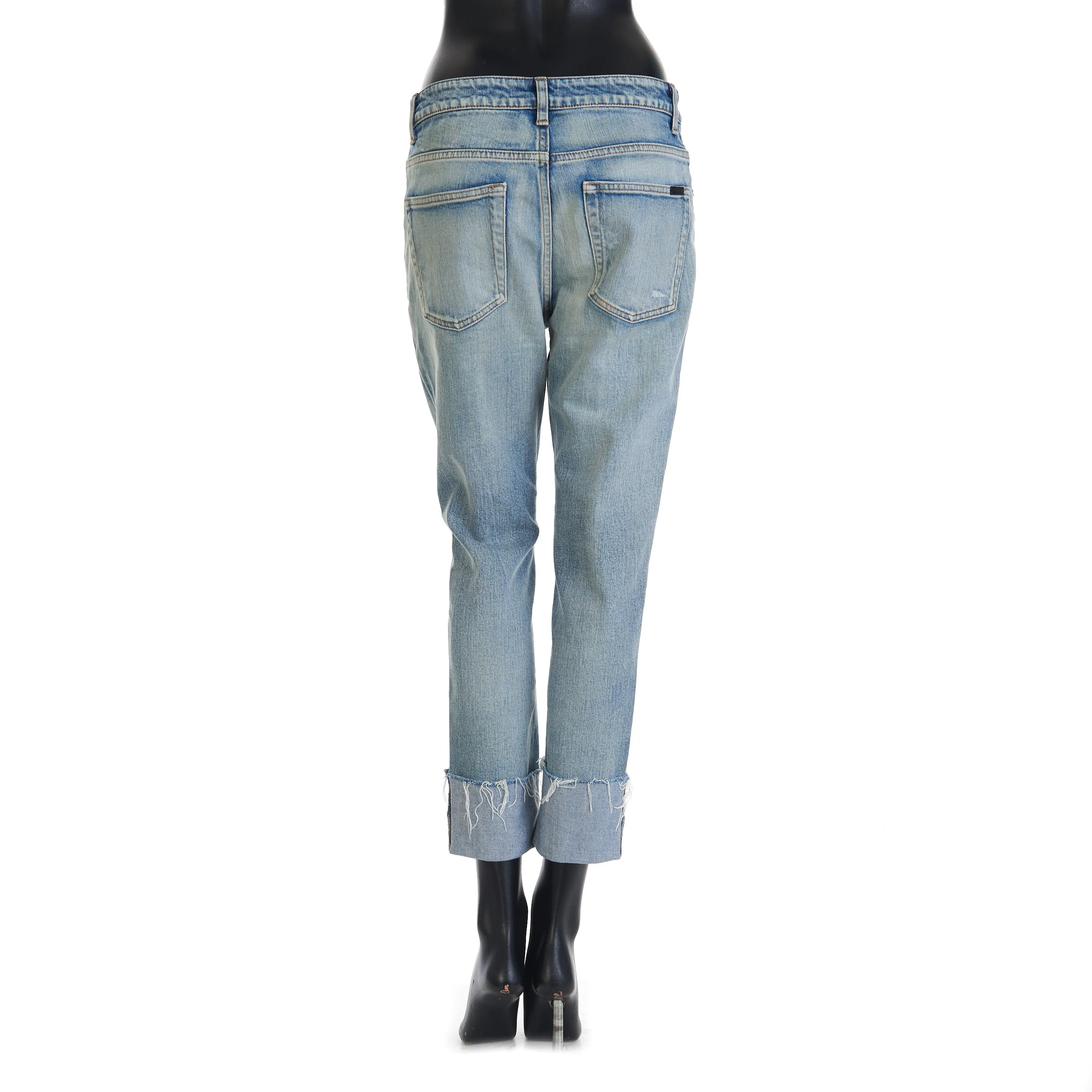 Skinny Mid-Waist Jeans In Santa Monica Blue Denim
