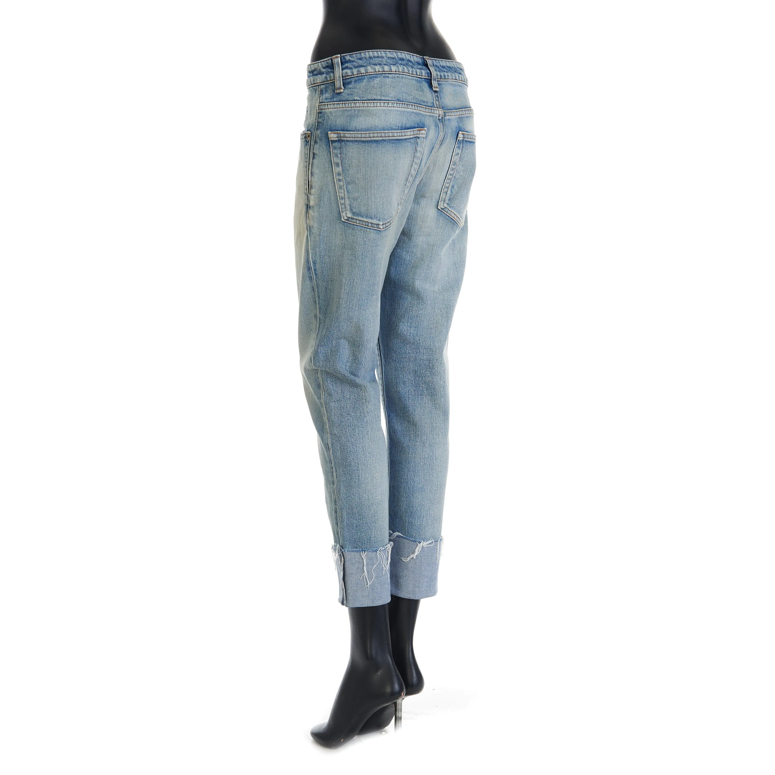 Skinny Mid-Waist Jeans In Santa Monica Blue Denim