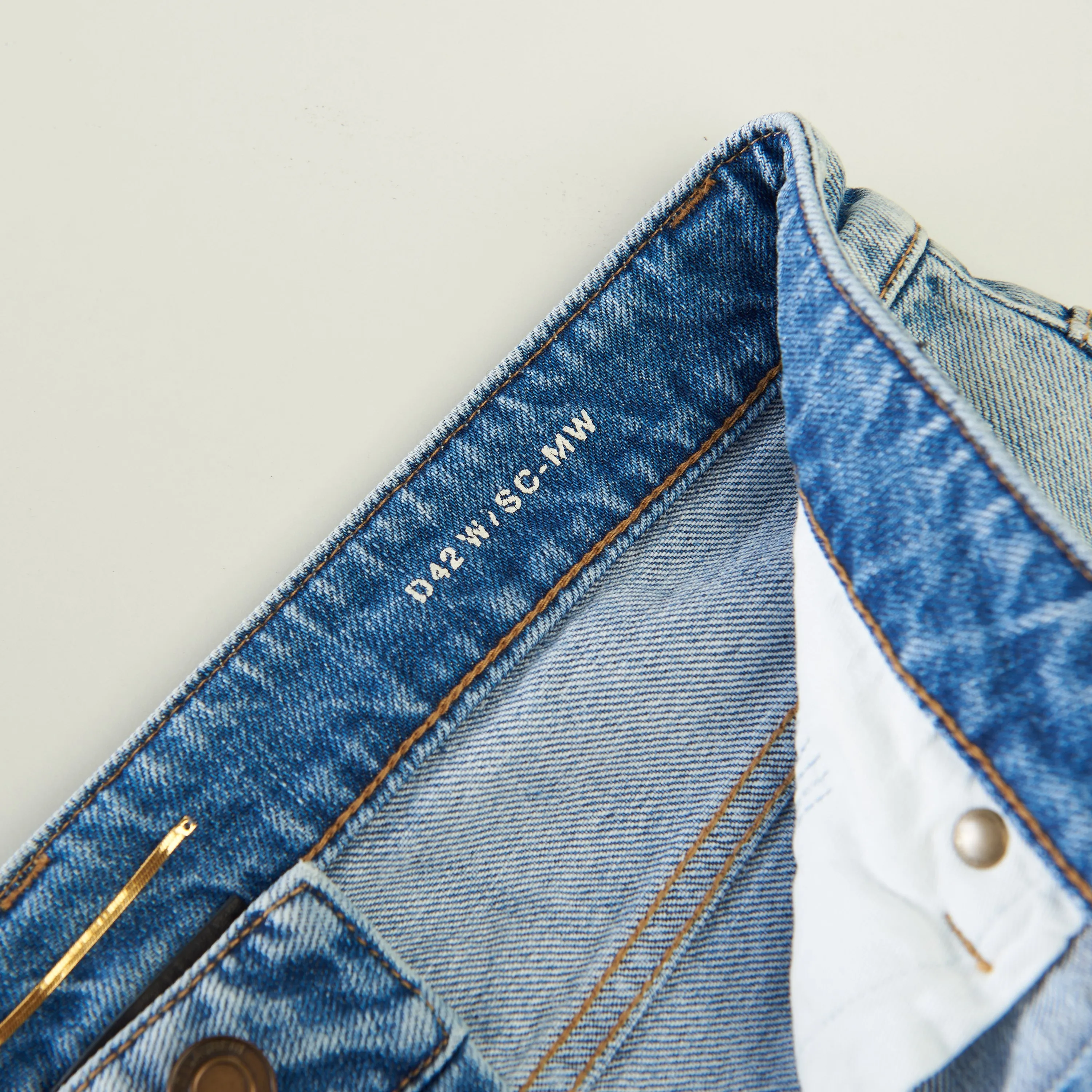 Skinny Mid-Waist Jeans In Santa Monica Blue Denim