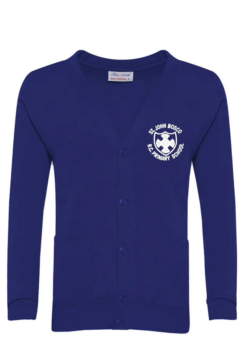 St John Bosco R.C. Primary School Royal Blue Cardigan