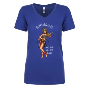 Tactical Hula Girl V-Neck