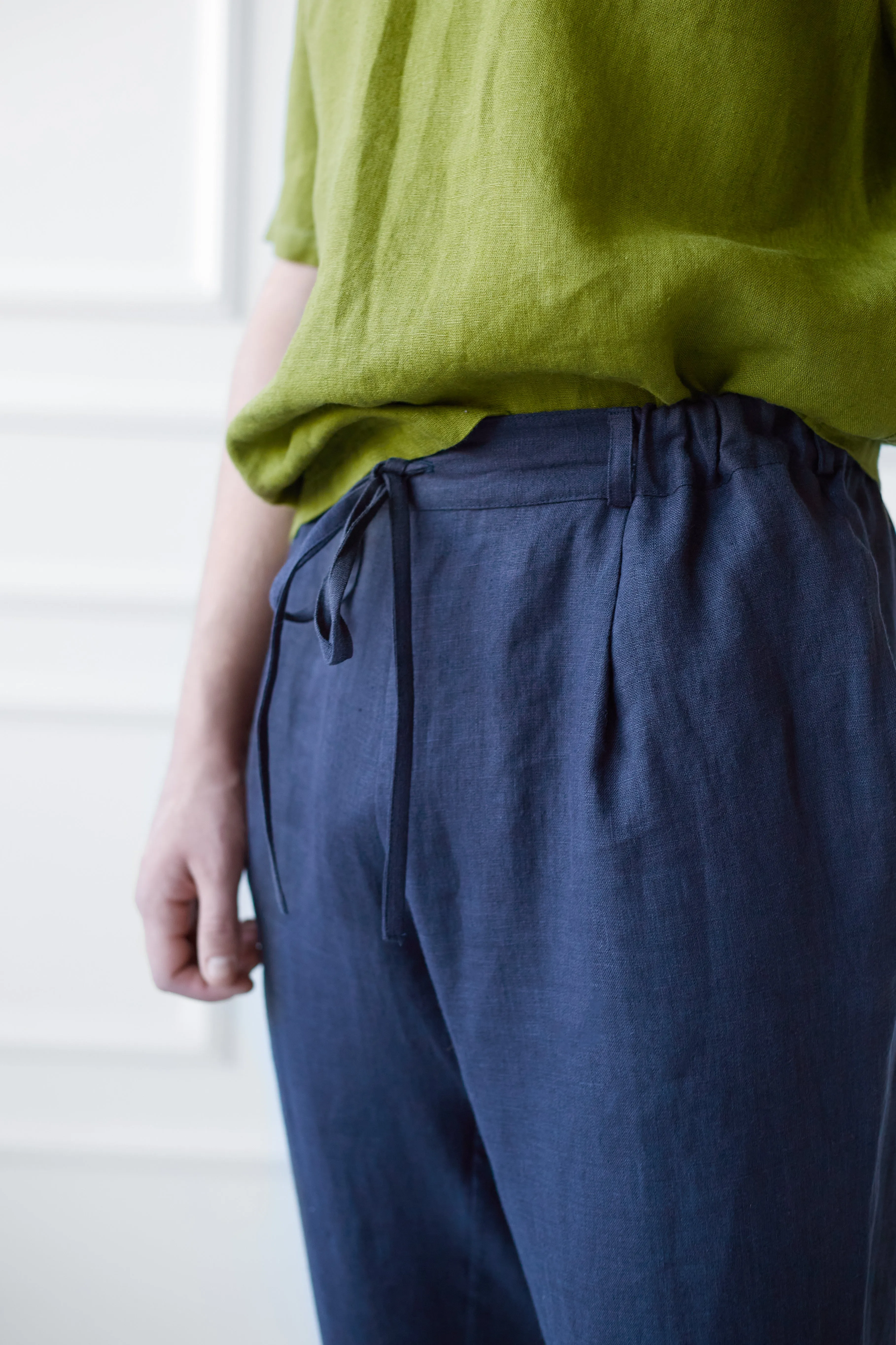 Tapered Linen Pants for Men
