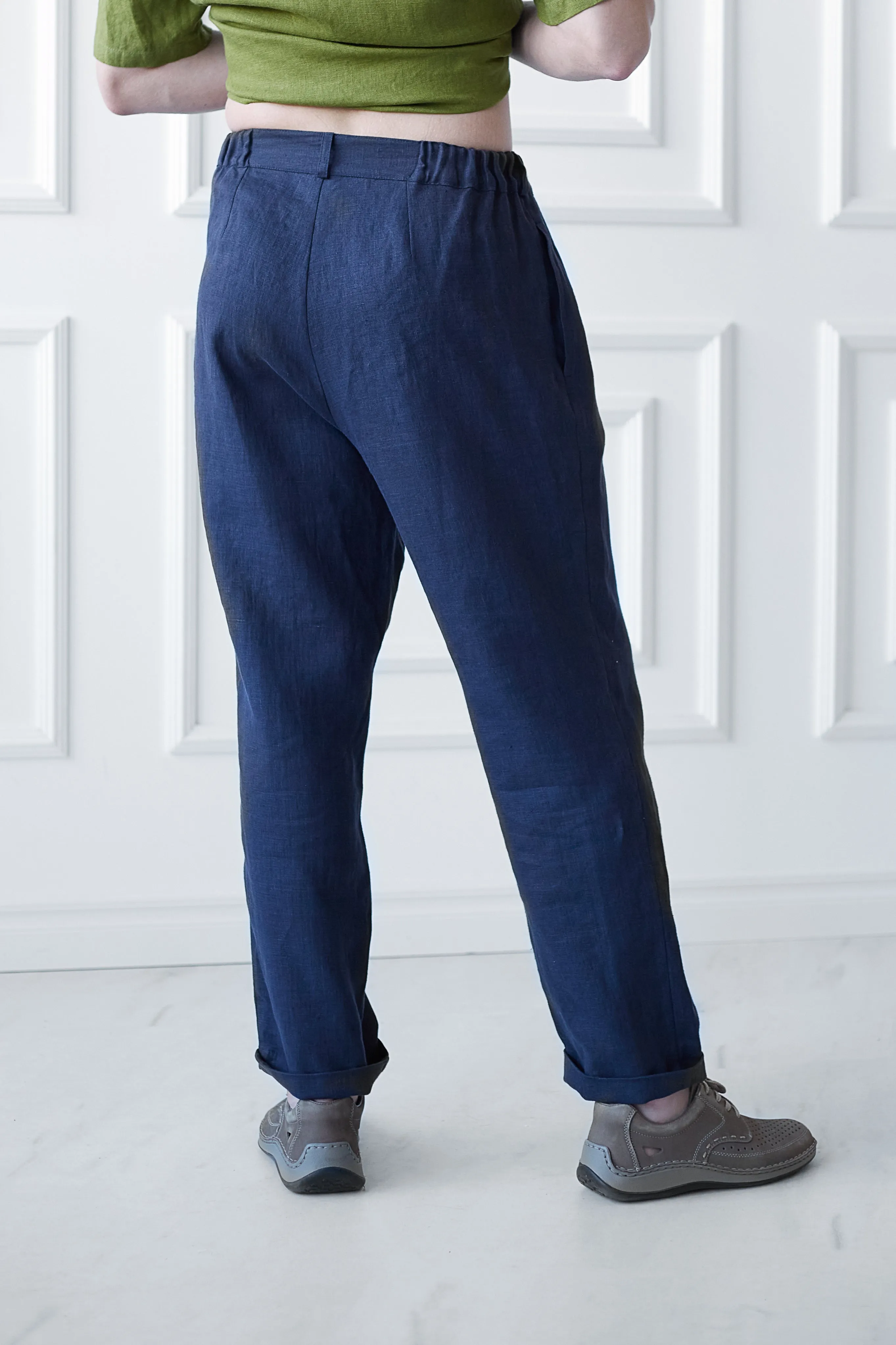 Tapered Linen Pants for Men