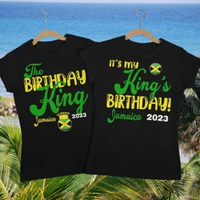 The Birthday King - It's My King's Birthday Couples, Jamaica Vacation T Shirt, birthday squad shirts