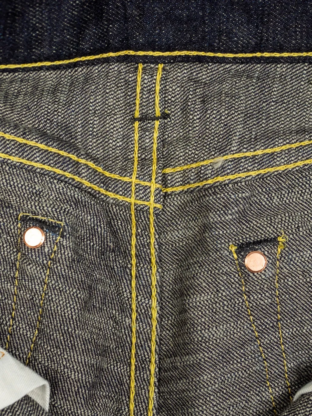 The Strike Gold 5103 15oz Slub Grey Weft Regular Straight Jeans