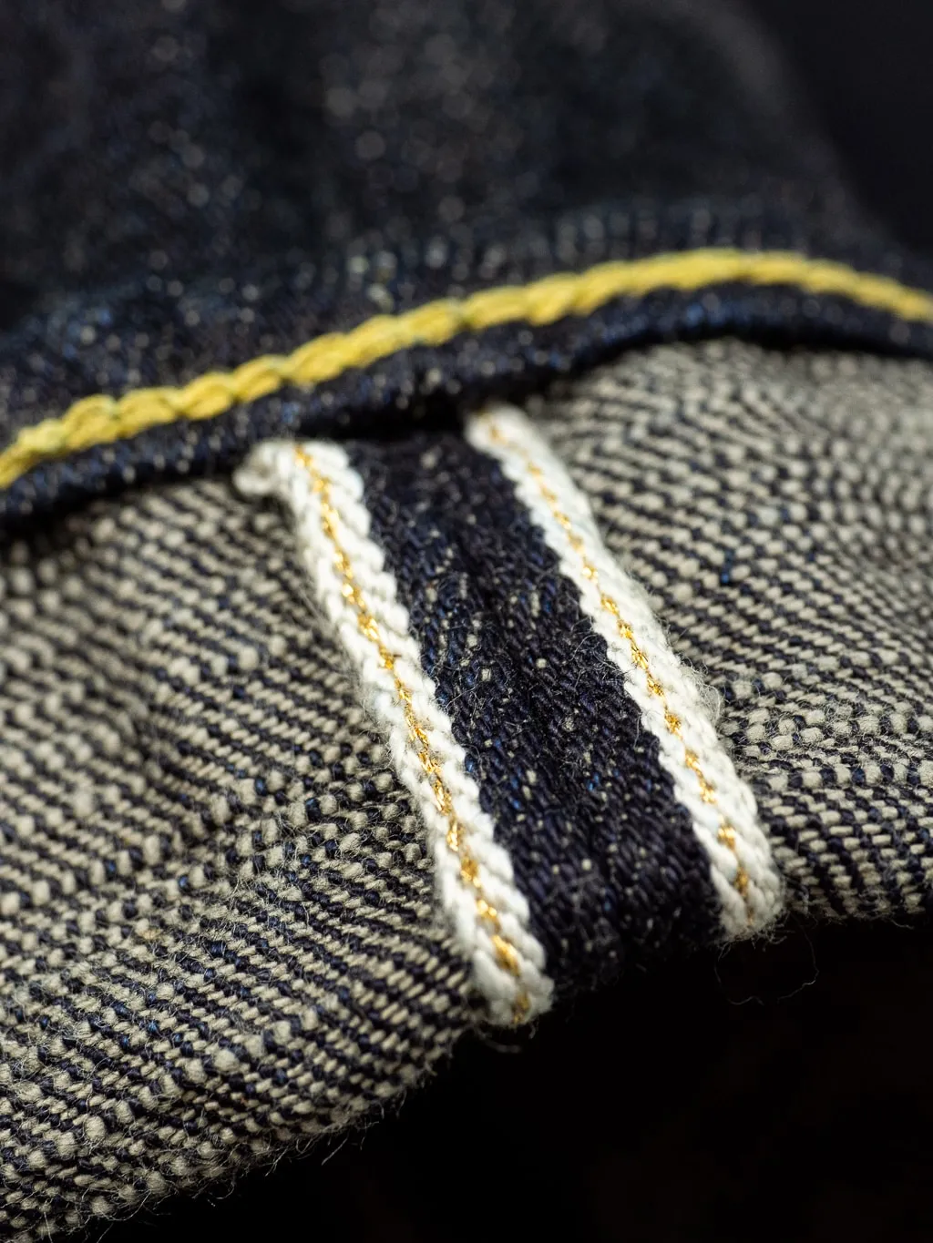 The Strike Gold 5103 15oz Slub Grey Weft Regular Straight Jeans