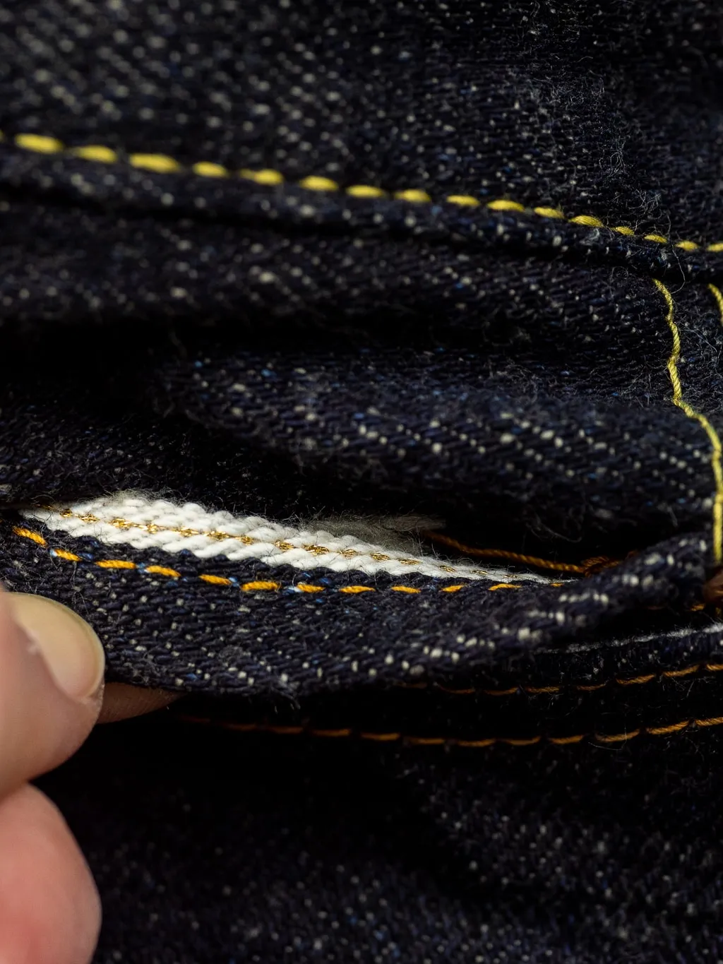 The Strike Gold 5103 15oz Slub Grey Weft Regular Straight Jeans