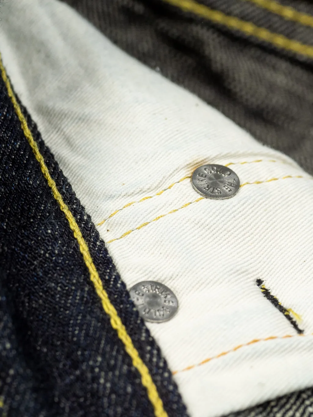 The Strike Gold 5103 15oz Slub Grey Weft Regular Straight Jeans