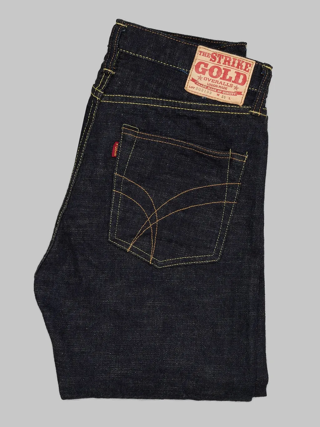 The Strike Gold 5103 15oz Slub Grey Weft Regular Straight Jeans